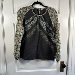 Pattern floral pansy hippie